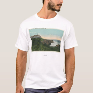 Camiseta Vista del acantilado de la cabeza calva y exterior