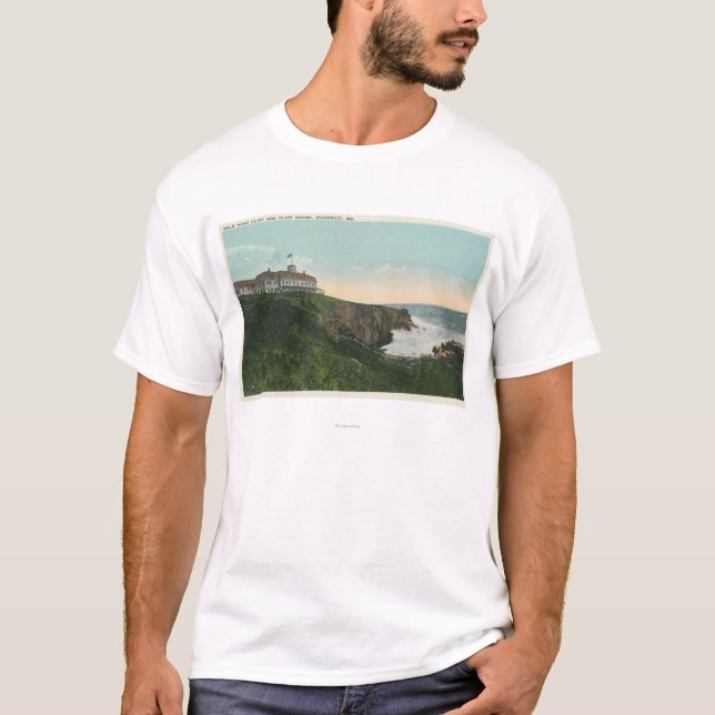 Camiseta Vista del acantilado de la cabeza calva y exterior (Anverso)