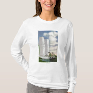 Camiseta Vista del aterrizaje y de los pilones del barco