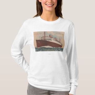 Camiseta Vista del barco de cruceros de S.S. Manhattan