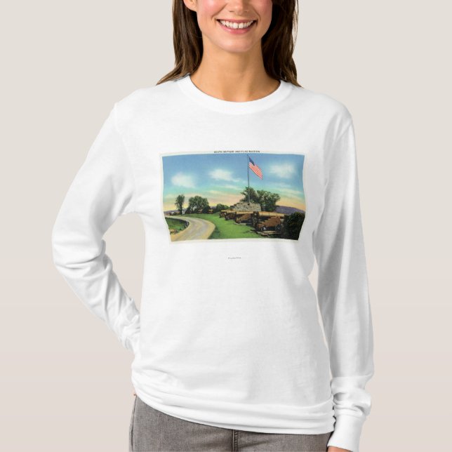 Camiseta Vista del bastión del sur de la batería y de la (Anverso)