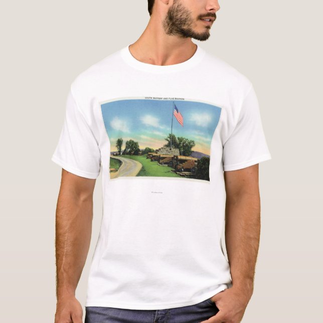 Camiseta Vista del bastión del sur de la batería y de la (Anverso)