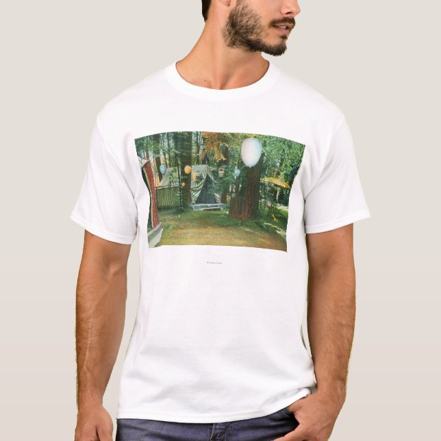 Camiseta Vista del campo de Scotts, río de RedwoodsRussian, (Anverso)