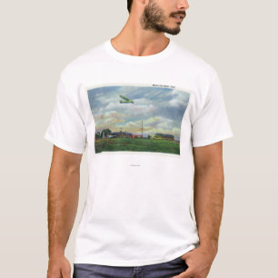 Camiseta Vista del campo del planeador de la colina de