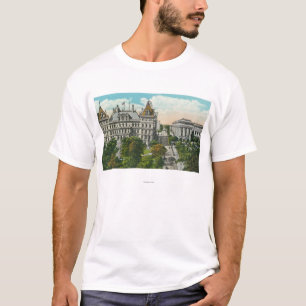 Camiseta Vista del capitolio del estado y educativo