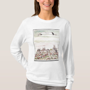 Camiseta Vista del castillo francés de Loches, 1699