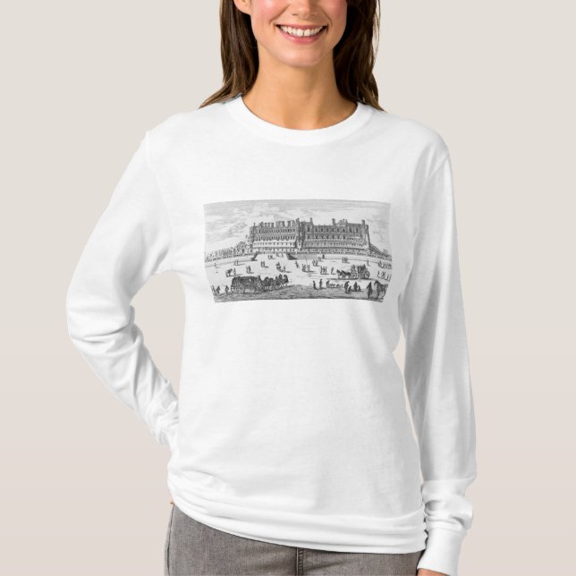 Camiseta Vista del castillo francés de Santo-Germán-en-Laye (Anverso)