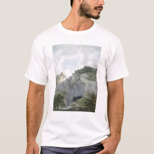 Camiseta Vista del castillo y de la caverna en Castelton