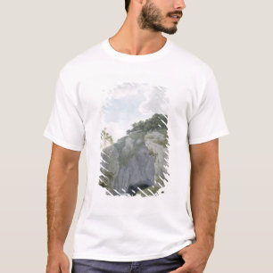 Camiseta Vista del castillo y de la caverna en Castelton