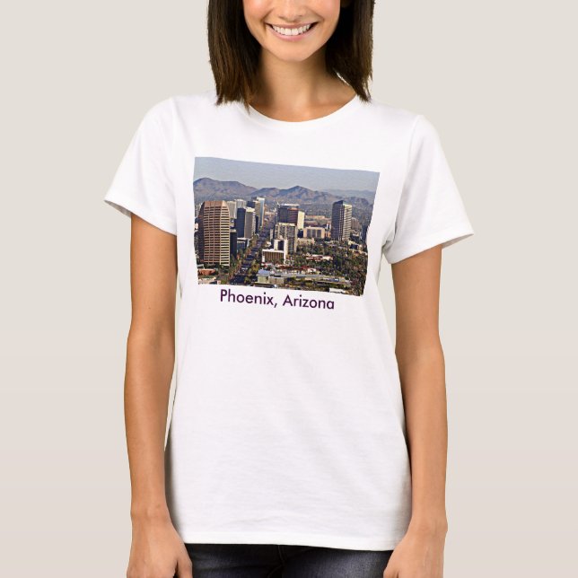 Camiseta Vista del centro de Phoenix, Arizona (Anverso)