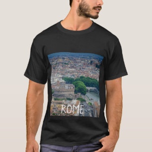 Camiseta Vista del centro histórico de Roma desde arriba