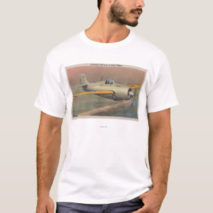 Camiseta Vista del combatiente de la marina de guerra de