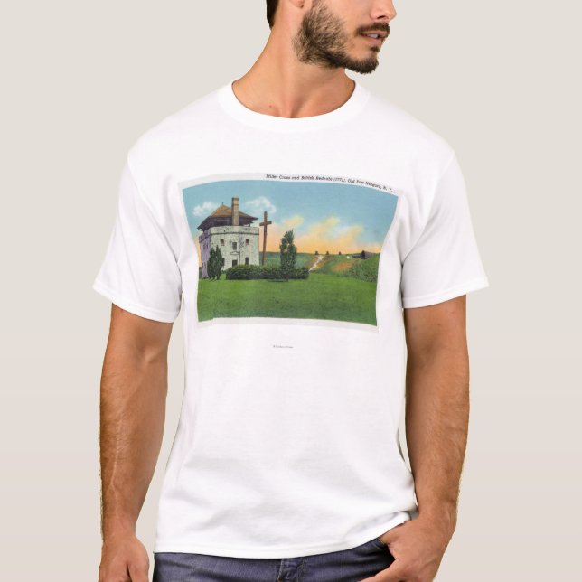 Camiseta Vista del cuerpo de Garde en castillo francés (Anverso)