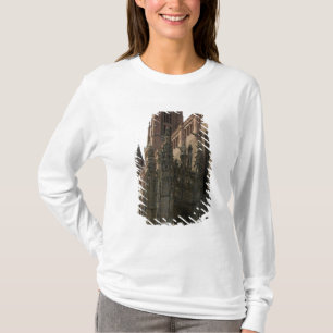 Camiseta Vista del derecho con el pórtico endoselado (pH