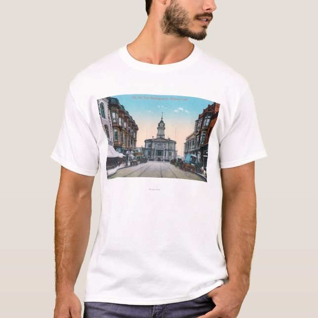 Camiseta Vista del edificio de ayuntamiento del St de (Anverso)
