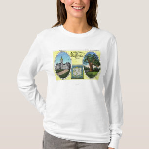 Camiseta Vista del edificio del capitolio y del roble