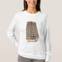 Vista del exterior tallado del gopuram del sur