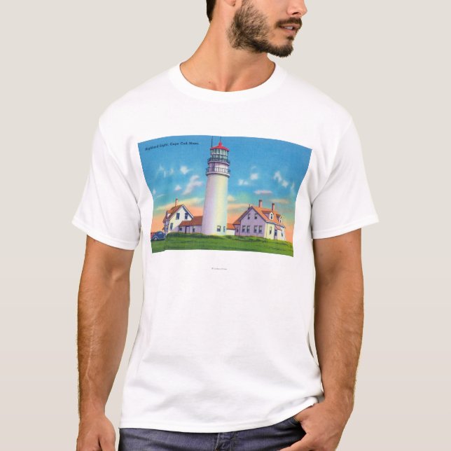 Camiseta Vista del faro de la montaña (Anverso)