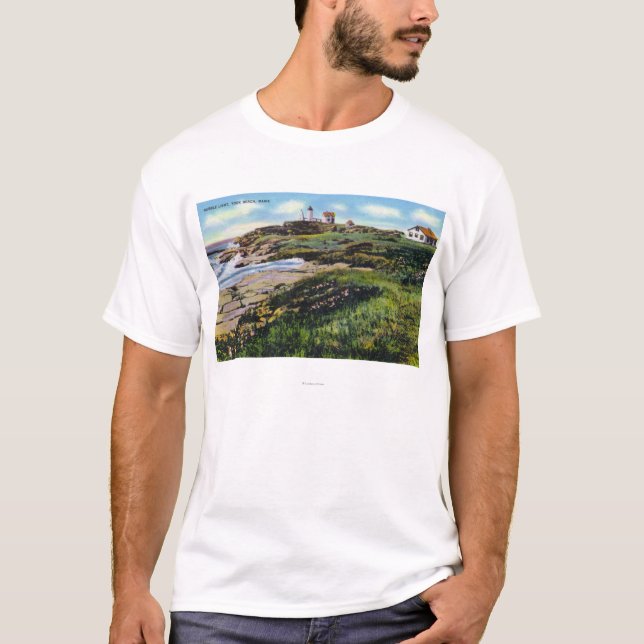 Camiseta Vista del faro de la protuberancia pequeña de la (Anverso)