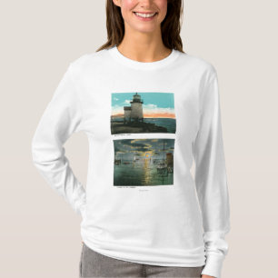 Camiseta Vista del faro del punto de Barnacla