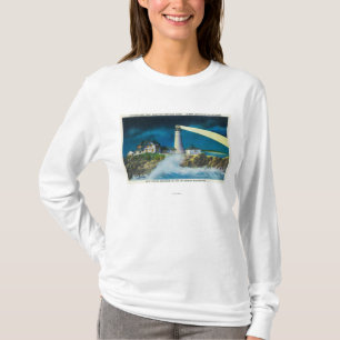 Camiseta Vista del faro principal de Portland en la bahía