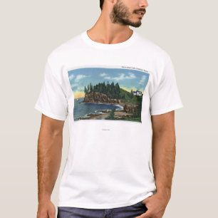 Camiseta Vista del faro principal del búho