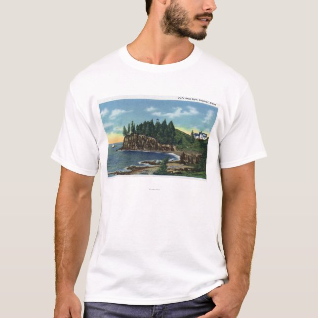 Camiseta Vista del faro principal del búho (Anverso)