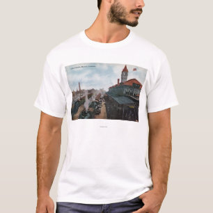 Camiseta Vista del ferrocarril de la estación de la unión