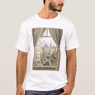 Camiseta Vista del Freyung, Viena, 1825 (aguazo en pape