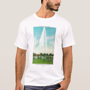 Camiseta Vista del géiser de Myrtledale en las aguas
