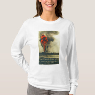 Camiseta Vista del Gusher crudo pacífico FireFellows, CA