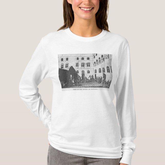 Camiseta Vista del interior de Newgate, 1809 (Anverso)