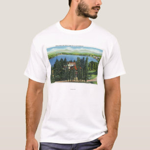 Camiseta Vista del lago mirror y del mesón del lago mirror