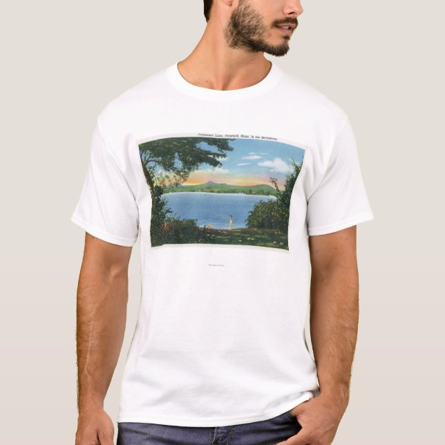 Camiseta Vista del lago Pontoosuc (Anverso)