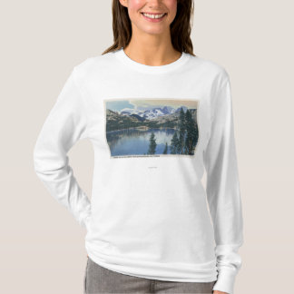Camiseta Vista del lago shadow, montañas de Sierra Nevada