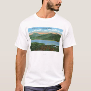 Camiseta Vista del lago y de la montaña indios Nevado