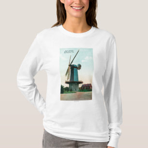 Camiseta Vista del molino de viento holandés en Golden Gat