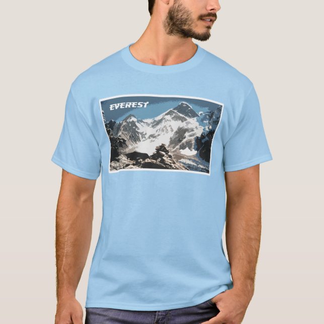 Camiseta Vista del Monte Everest, Nepal  (Anverso)