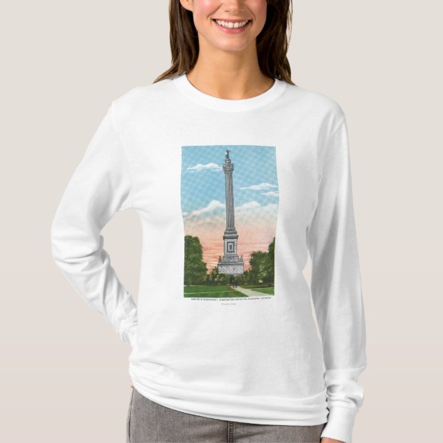 Camiseta Vista del monumento de Brock (Anverso)
