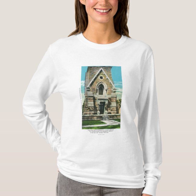 Camiseta Vista del monumento de la batalla de Saratoga (Anverso)