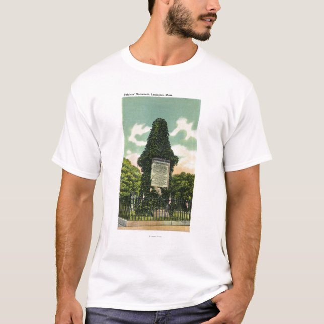 Camiseta Vista del monumento de los soldados (Anverso)