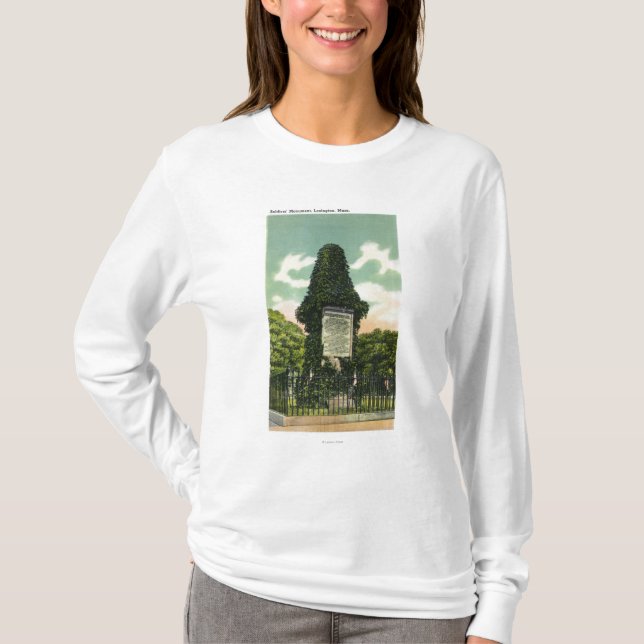 Camiseta Vista del monumento de los soldados (Anverso)
