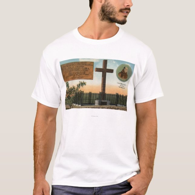 Camiseta Vista del monumento de Serra, ciudad vieja San (Anverso)