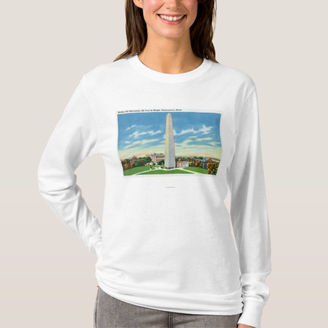 Camiseta Vista del monumento del Bunker Hill (Anverso)