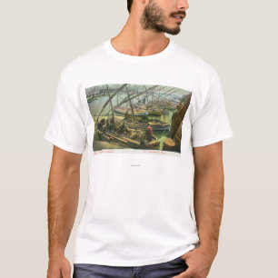 Camiseta Vista del muelle de los pescadores