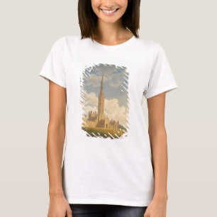 Camiseta Vista del noroeste de la abadía de Fonthill (w/c