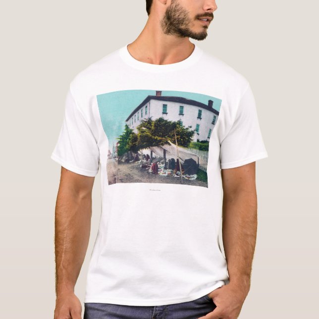 Camiseta Vista del objeto curioso esquimal VendersSitka, AK (Anverso)