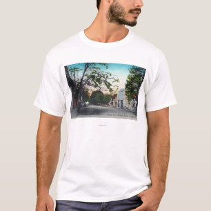 Camiseta Vista del olmo del oeste StreetLodi, CA