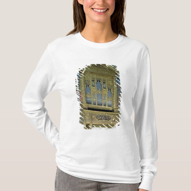 Camiseta Vista del órgano de la iglesia, c.1590 (Anverso)
