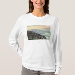 Camiseta Vista del otro Adirondack Mts sobre las nubes